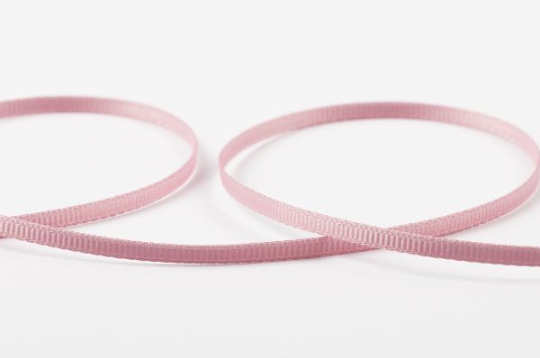 Лента репсовая (в рубчик) 3.0 мм / 91.44 метра, 029 бл.розовый, Gamma GR-03