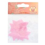 Набор декоративных элементов из ткани Звездочки 35х0,5мм 8 шт (св.розовый), 28655