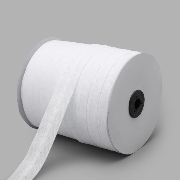 Лента (тесьма) шторная: сборка параллельная 25 мм / 100 метров, 613114