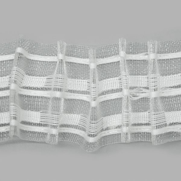 Лента (тесьма) шторная: сборка параллельная (1:2.5) 59 мм / 50 метров, равномерная