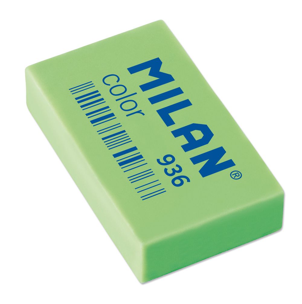 Ластик 936 флуоресцентный цв. 6.3х2.8х0.9 см, 36 шт, ассорти CPM936, Milan