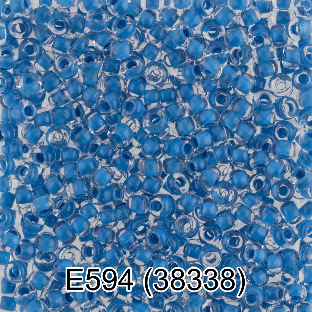 Бисер Preciosa круглый 10/0, 2.3 мм, 50 г, 1-й сорт. Е594 т.синий, 38338, круглый 5