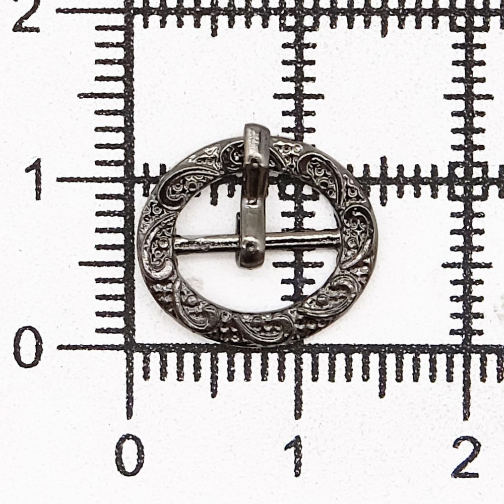 Пряжка ременная металл 10 мм (цв. чер.никель), 20 шт