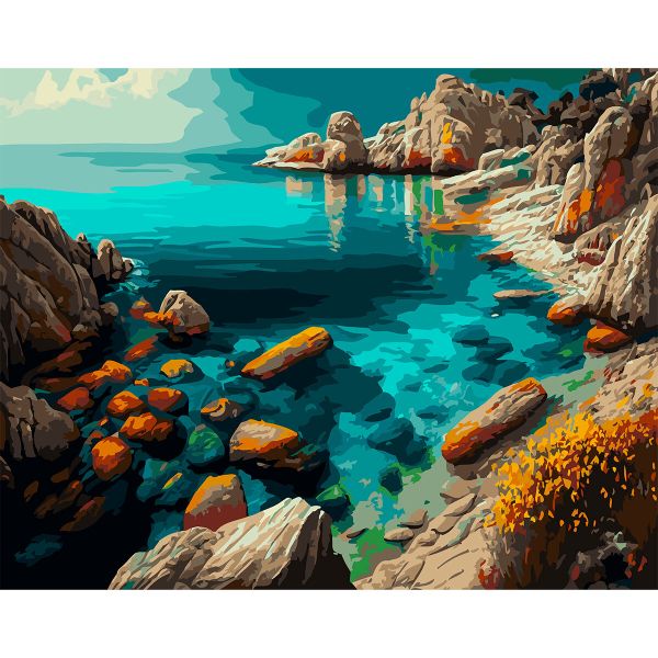 Картина по номерам Cristyle, Лазурный берег, 40х50 см