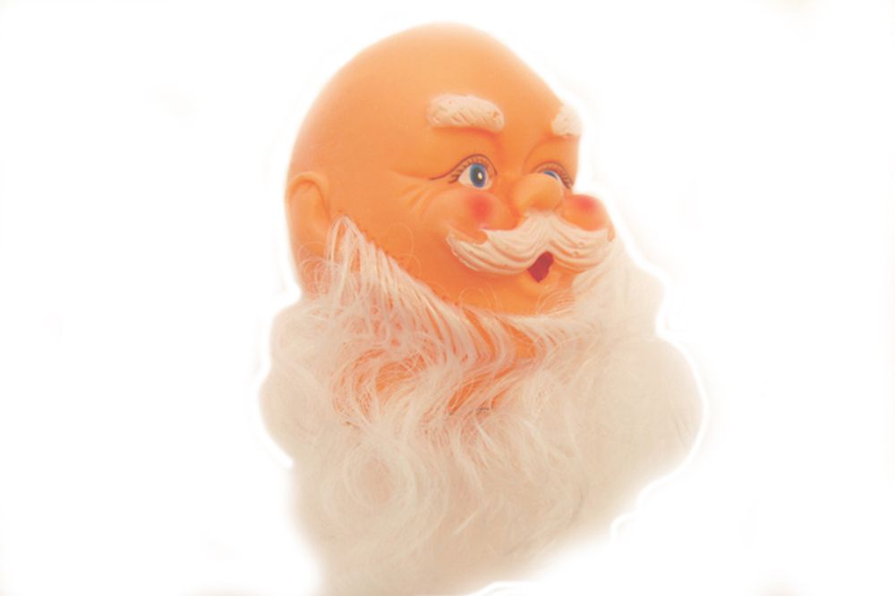 Голова Деда Мороза, Совушка, 6,5х5 см