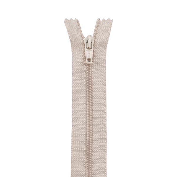 Молния спираль (витая) Т3 (3 мм) 1 зам., н/раз., 20 см, автомат, беж, 30096, 10 шт