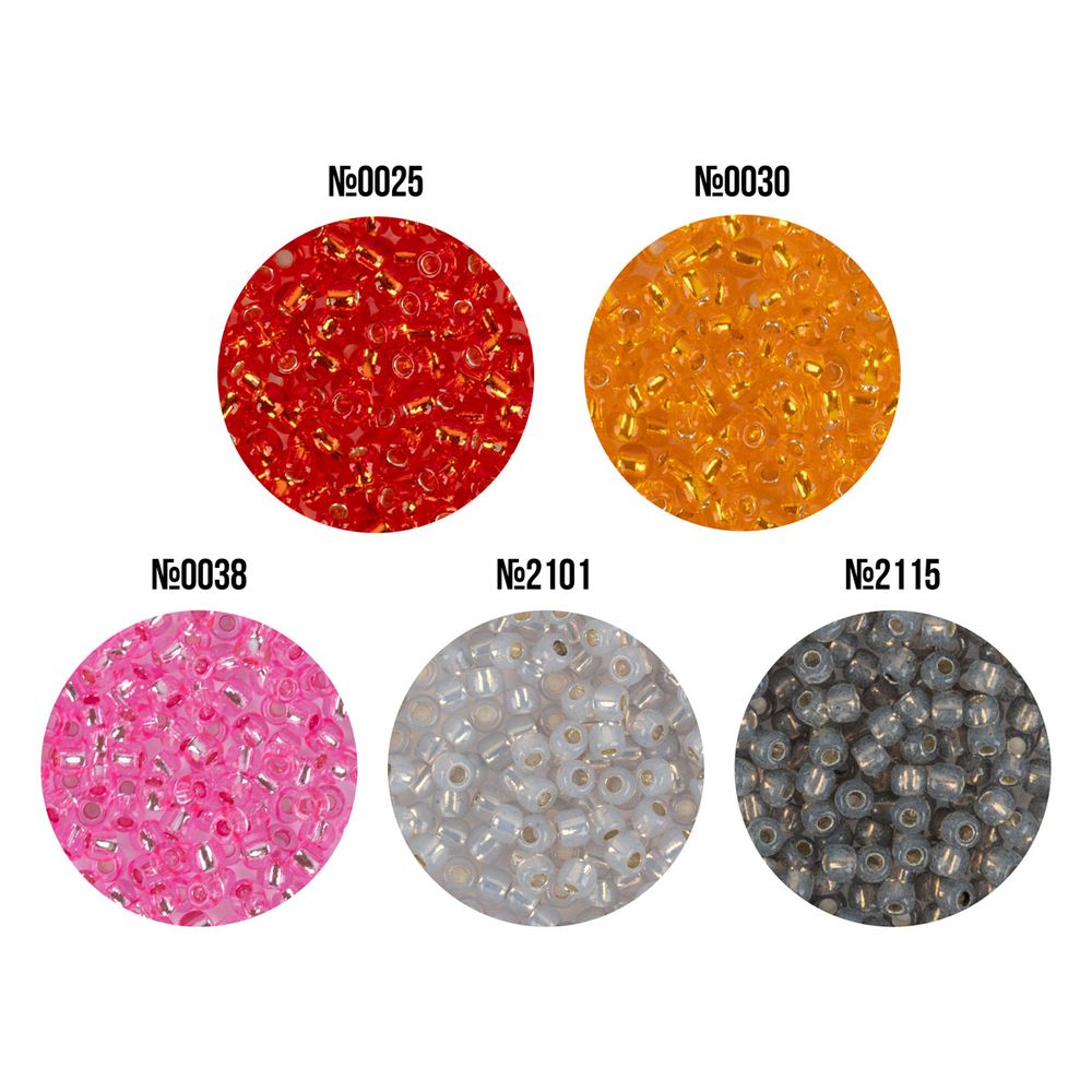 Бисер Япония Toho 11/0 круглый 3 ASSORTI 2.2 мм, 5х5 г, №02