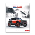 Тетрадь ученическая общая, глянцевая ламинация, A5+ 96 л. на скобе, белизна 100%, 5 шт, клетка, 000345 Джипы, Светоч 96ТСК5_3_3_1