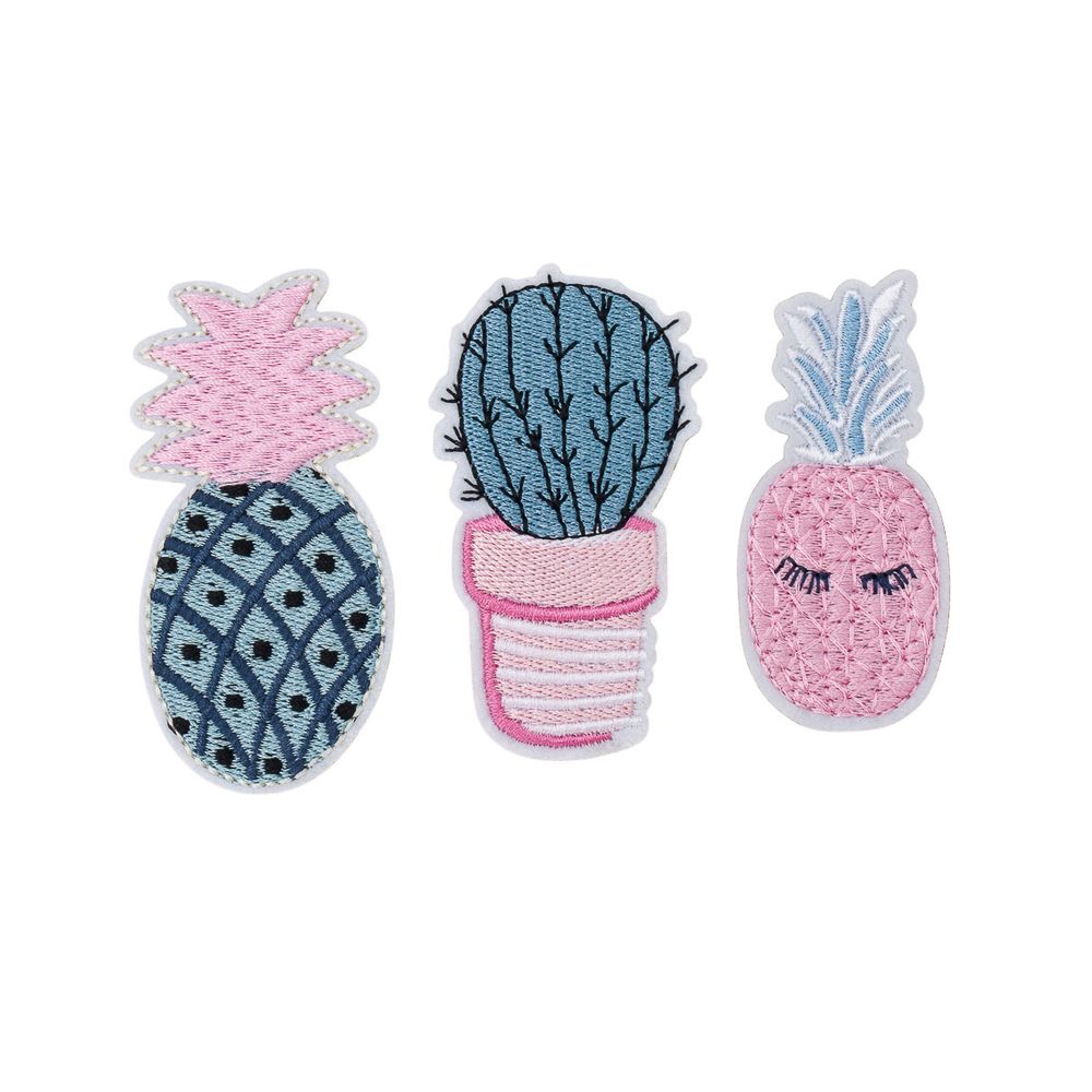 Термоаппликации Ананас и кактус, 3 шт, Hobby&amp;Pro