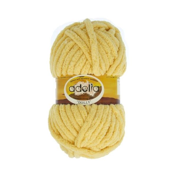 Пряжа Adelia Dolly / уп.5 мот. по 100г, 40м, 03 св.желтый