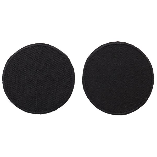 Термоаппликация Круг d-7см, уп. 2 шт, цв.черный