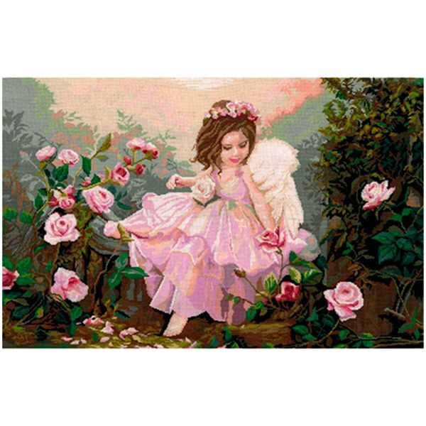 Набор для вышивания нитками Нитекс 0118, Ангел 59х36 см