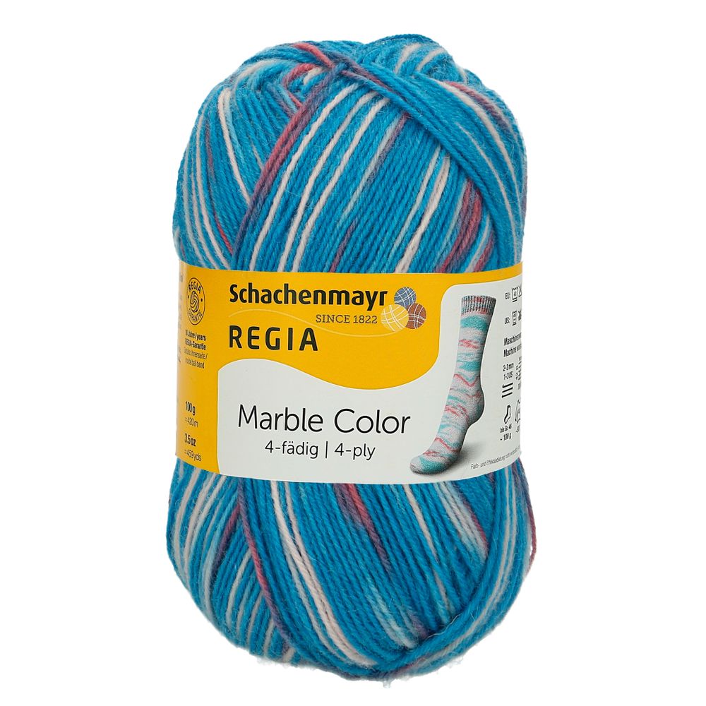 Пряжа Schachenmayr (Шахенмайер) Regia 4-fadig Color 100g, 4 нитки, 100г, 420м, 9801269, 01176 /стоковый цвет/ /TOS/