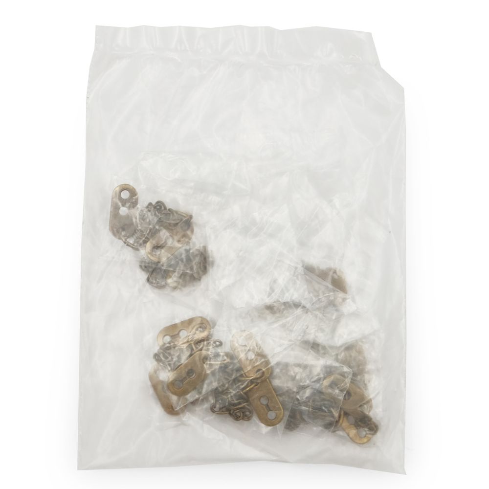 Вешалка-цепочка для одежды 102х7 мм, металл, бронза, 10 шт, ГНУ14377