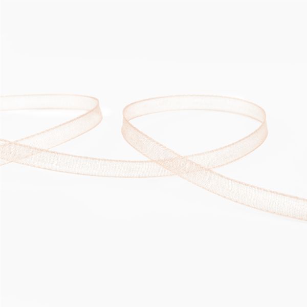 Лента капроновая (органза) _3.0 мм / 45.7 метров, 003 бл. кремовый, Blitz OR-3