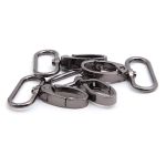 Карабин металл 30.0 мм (49х38 мм), чер.никель, ГУ12849, 4 шт