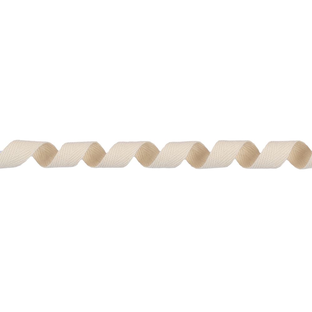 Тесьма (лента) киперная (100 х/б) 15 мм / 50 метров, суровый/ecru, Gamma TCT-15