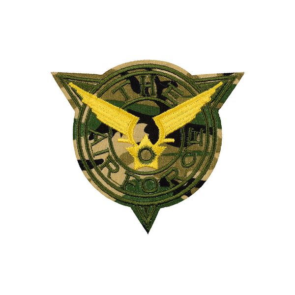 Термоаппликация L №30/5, 5 шт, L067 the air force 7х6.2 см, Gamma