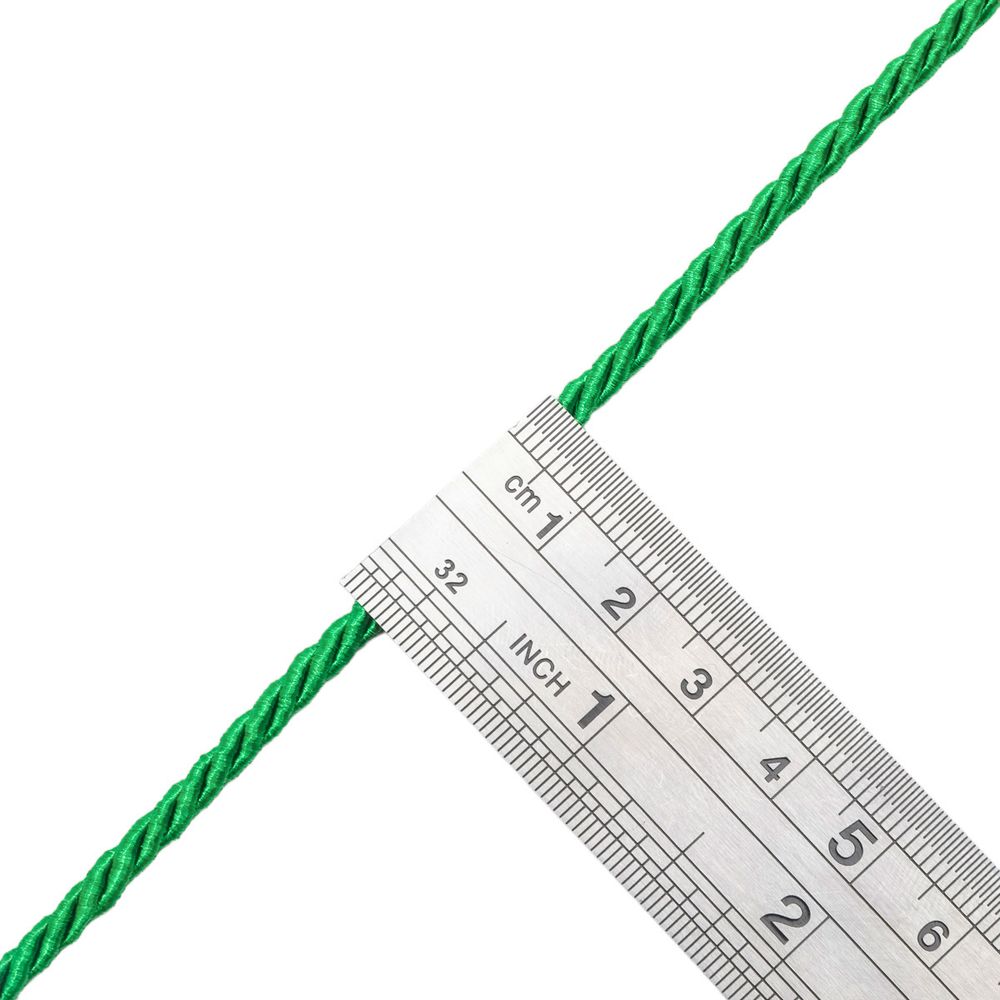 Шнур витой ⌀3.0 мм / 18.29 метров, 40 изумрудный