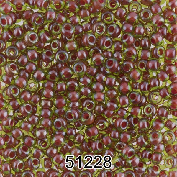 Бисер Preciosa 10/0 (2.3 мм), 500 г, 51228 (Ф537) зеленый