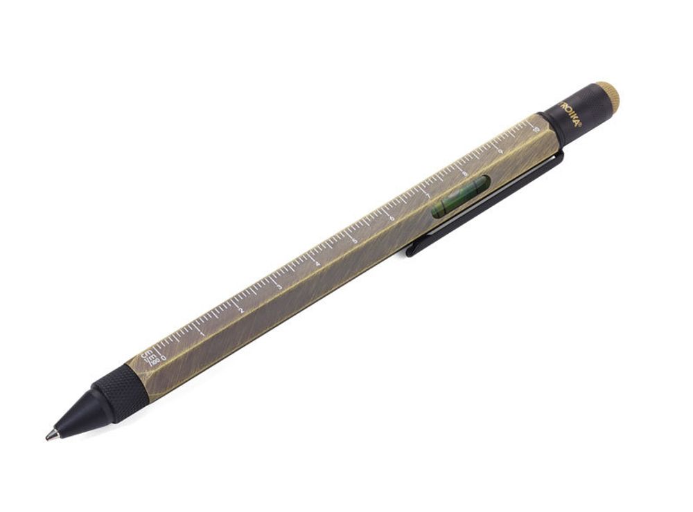 Ручка шариковая Troika многофункциональная Construction GENTLEMAN, металл, 15х1х1 см, золото матовое