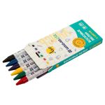 Мелки восковые 6 цв, Лео LCS-06