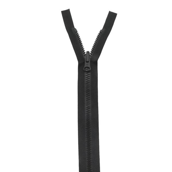 Молния трактор Arta Т6 (6 мм) 1 зам., разъем., 80 см, с реверсным замком, цв. 077 черный, 1 шт