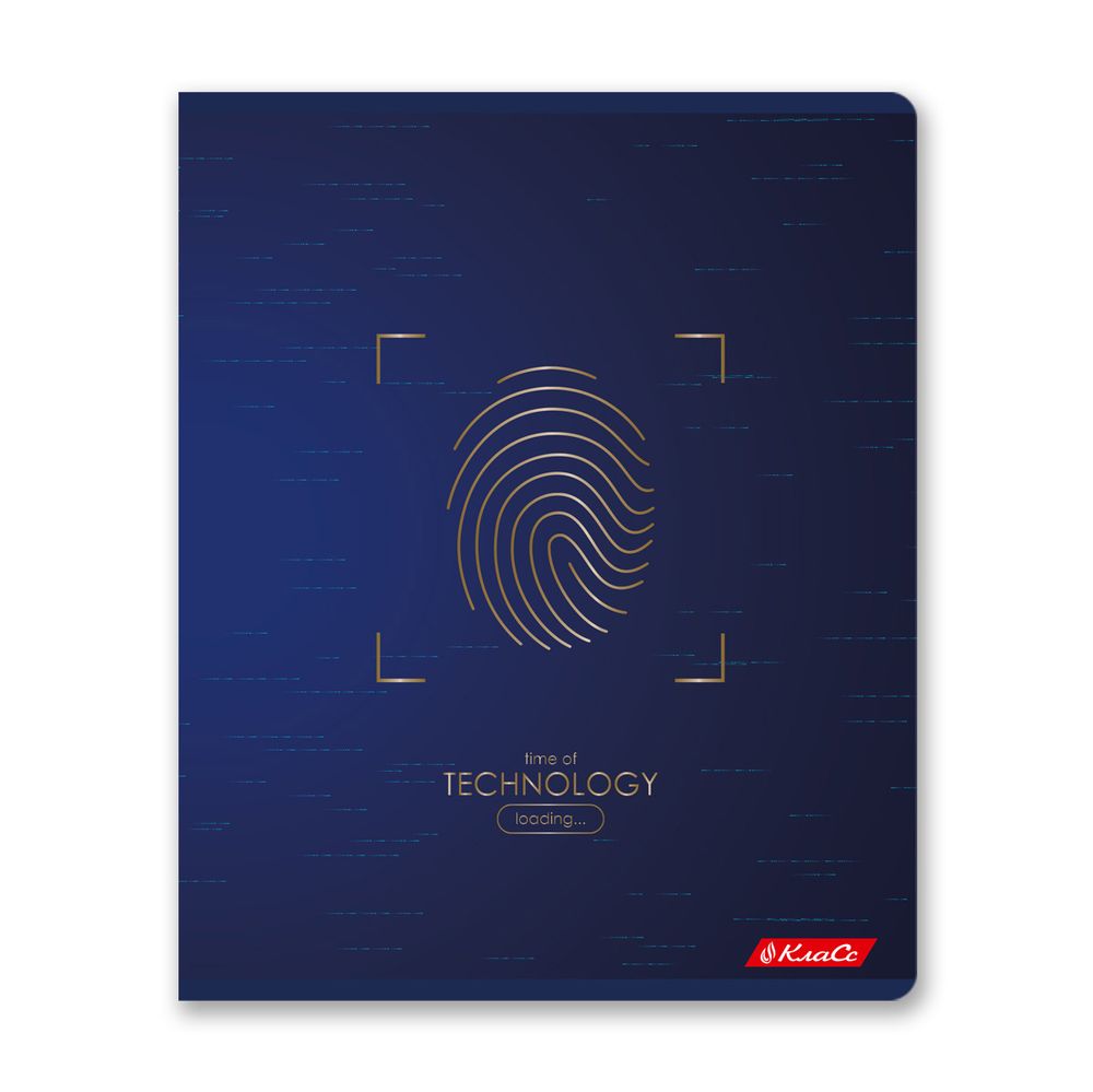 Тетрадь ученическая общая, тиснение фольгой, A5+ 96 л. на скобе, белизна 100%, 5 шт, клетка, 000347 Техно, Светоч 96ТСК5_6_3_1