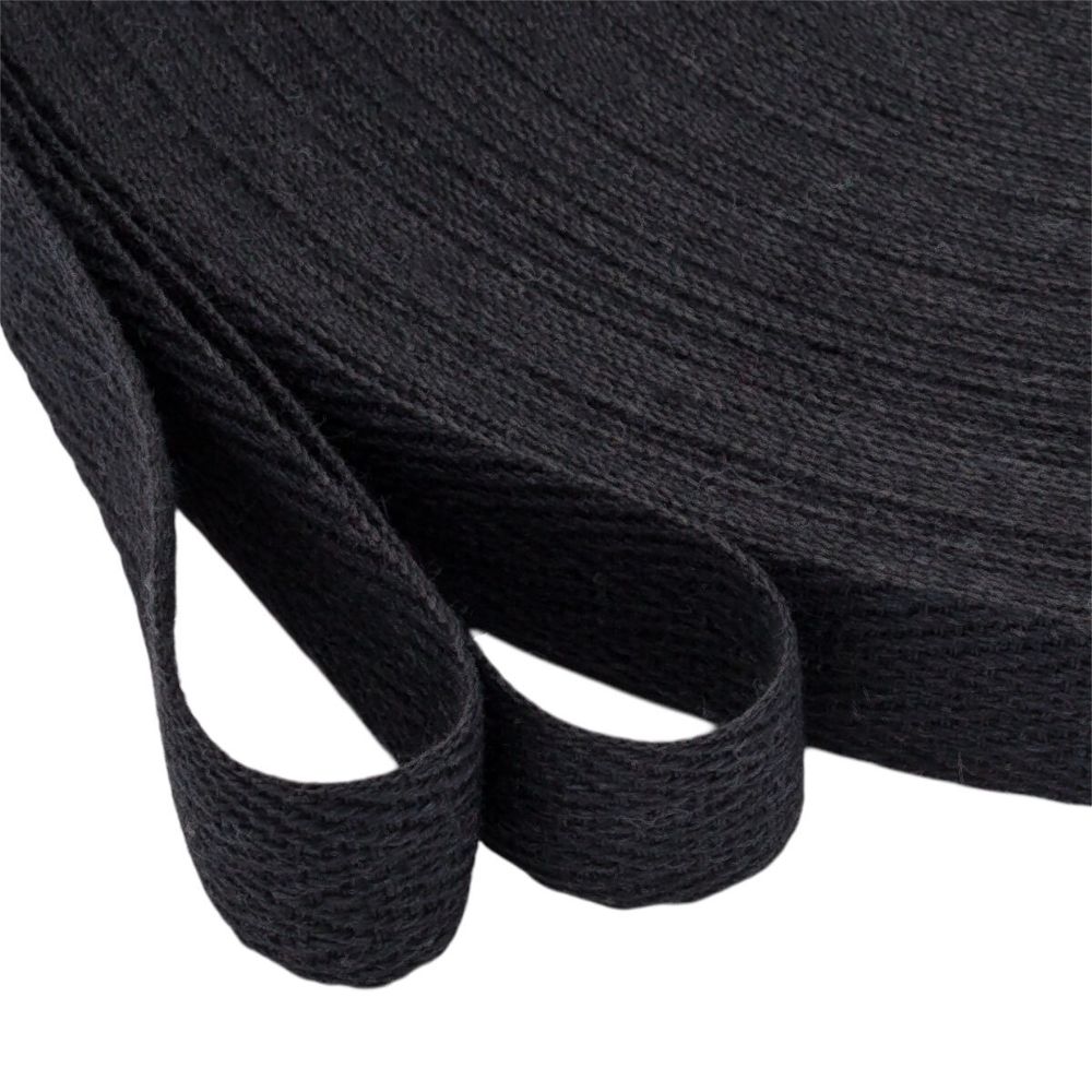 Тесьма (лента) киперная (100 х/б) 15 мм / 45.72 метра, 69 черный, 6190-2024