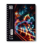 Тетрадь-перевертыш ученическая общая, A5 96 л. на гребне 65 г/м², белизна 100 %, 4 шт, клетка, 01212 МИКС - Свобода движения, Светоч Т119