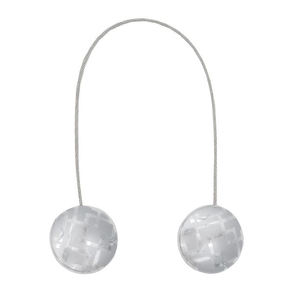 Клипсы для штор магнитные с тросом, 30см ⌀45, 1П