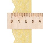 Кружево эластичное (стрейч) 25 мм / 50 метров, желтый, К009.025