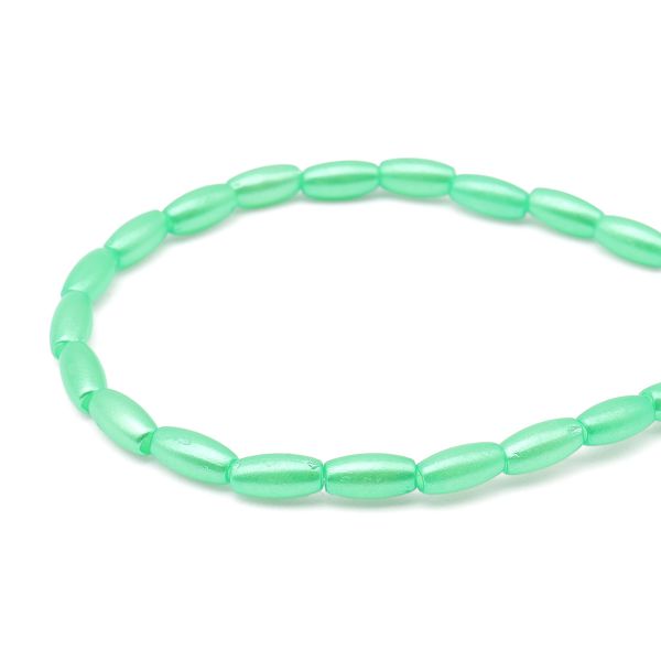 Бусины пластик (жемчуг) 3х6 мм, 15 г, Astra&Craft (светло-зеленый), 4AR293/294