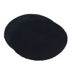 Заплатки пришивные из замши, овал 6х8,2см с перфорацией, 2 шт, 100% кожа, 20 черный, 59114