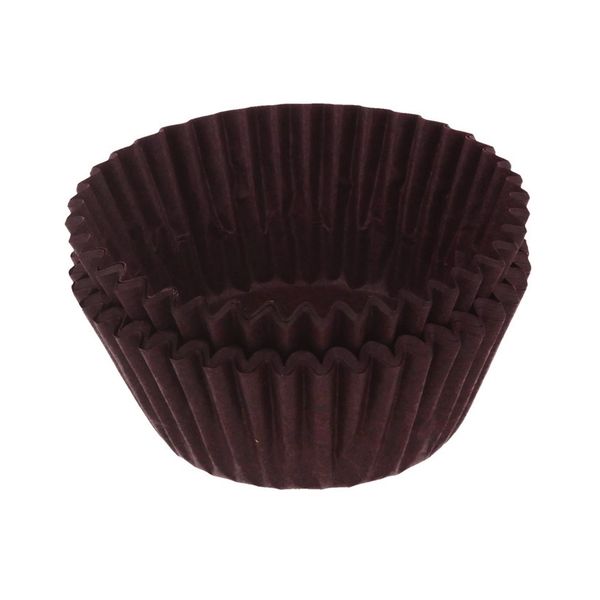 Формы для кексов бумажные 4 см, 8.8х4х2.4 см, 50 шт, 9032 коричневый, Pan-Cake PPC-0002