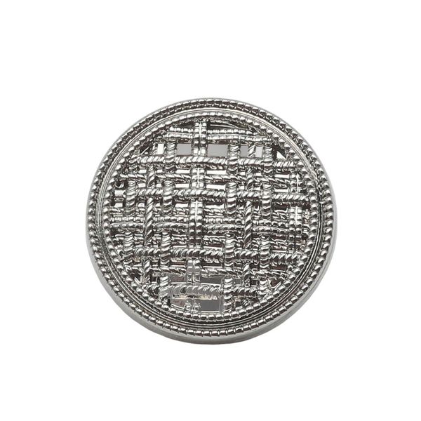 Пуговицы на ножке 32L=20 мм, металл, Silver (серебристый), 10 шт, MP06