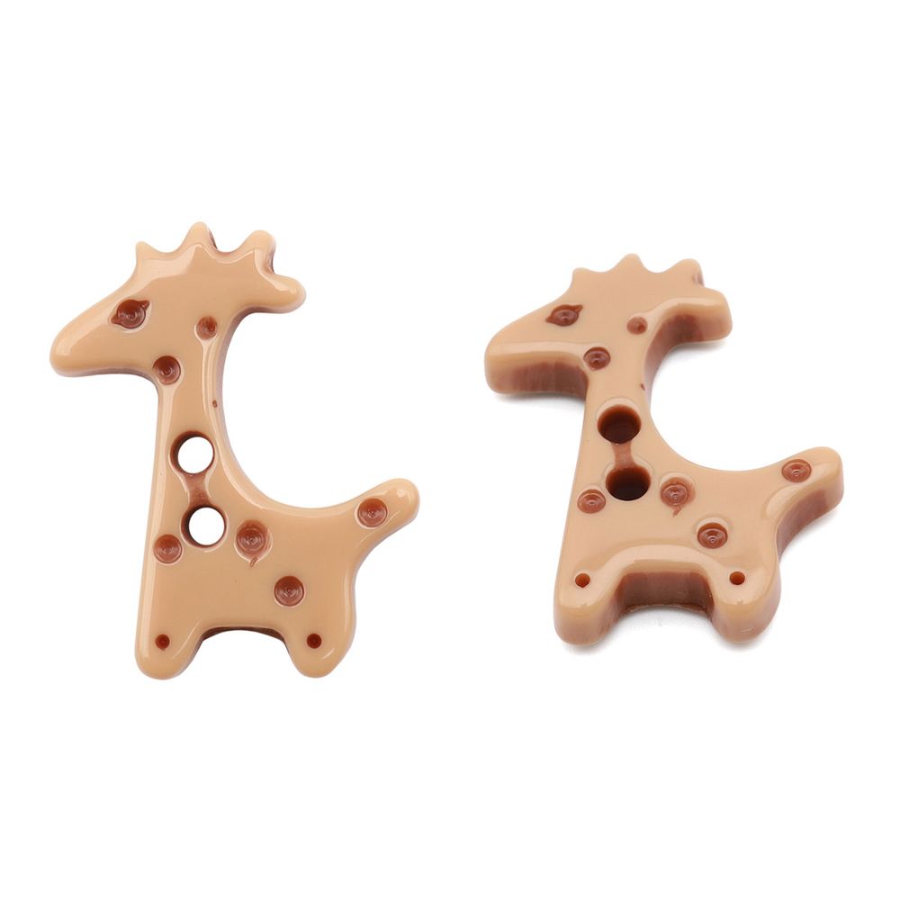 Пуговицы детские Жирафик 44L (28мм), пластик (песочный), 50 шт, Б30(3.02-1316-28)