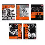 Тетрадь ученическая общая, неоновая краска, A5+ 96 л. на скобе, белизна 100%, 5 шт, клетка, 000346 Шаг к победе, Светоч 96ТСК5_9_3_1