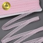 Кружево отделочное в стиле "трикотаж" 10 мм, 1665 цв.09 св.розовый, 27.4 м