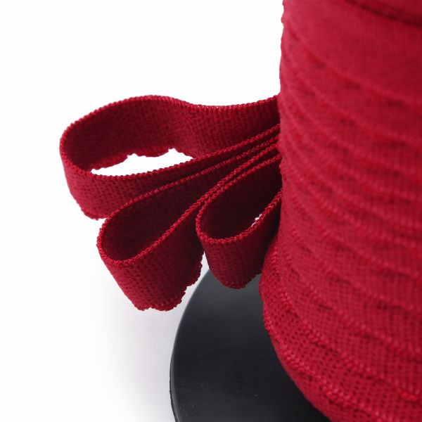 Резинка бельевая (отделочная) становая 12.0 мм / 50 метров, бордовый, (МЛ175.012/1)