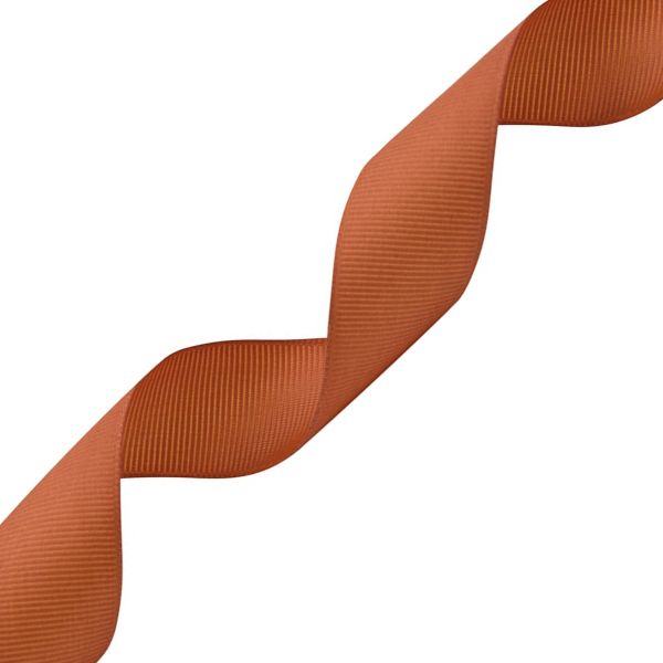 Лента репсовая (в рубчик) 25.0 мм, 046 т.оранжевый, уп.18,28 м