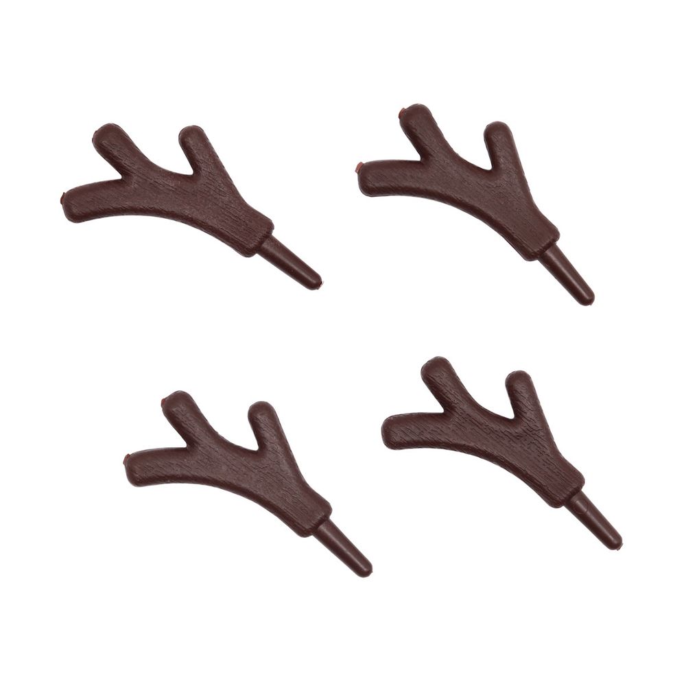 Оленьи рожки 3,2смх2,5см, пластик, уп/2пары, коричневый