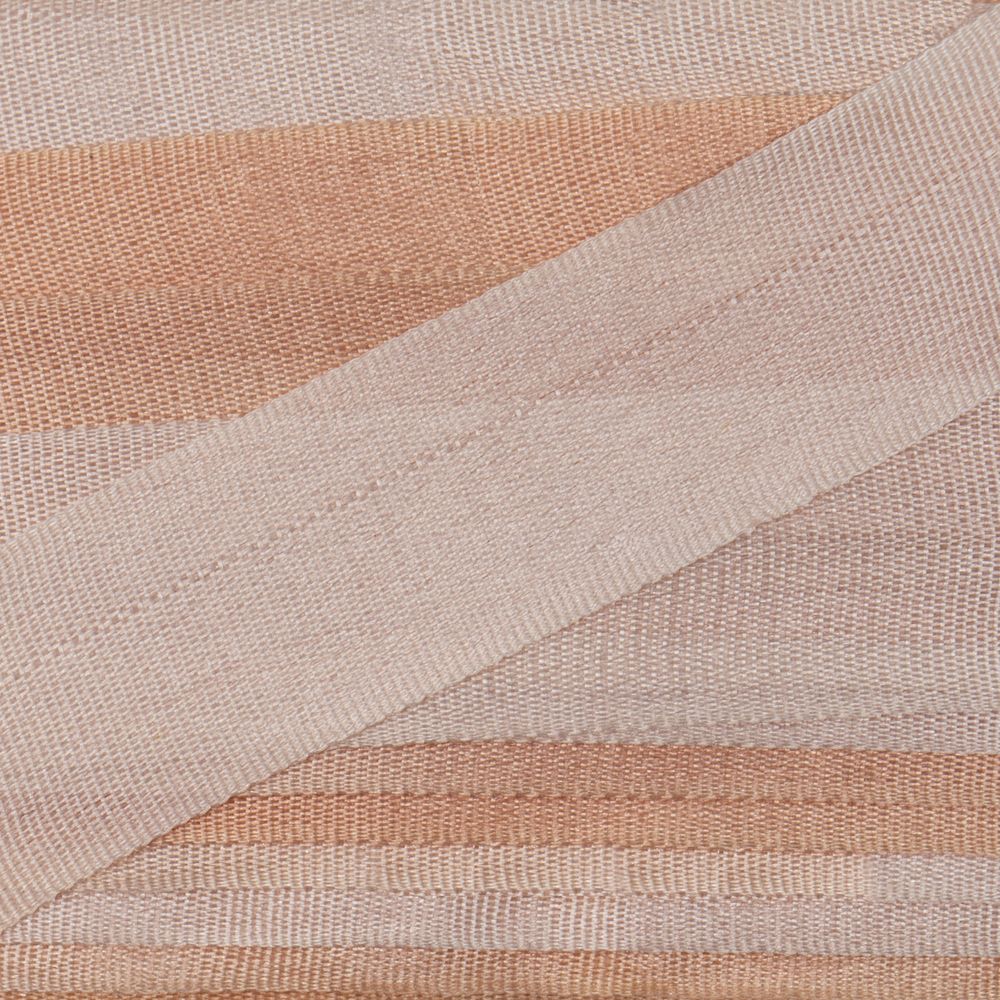 Лента (тесьма) шелковая 13.0 мм / 9.1±0.5 метров, M033 бл.бежевый/желто-коричневый, Gamma SRM-13