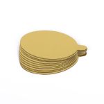 Подложки под десерт 6х9.5 см, 0.8 мм, 10 шт, золото, S-Chief PDC-0019