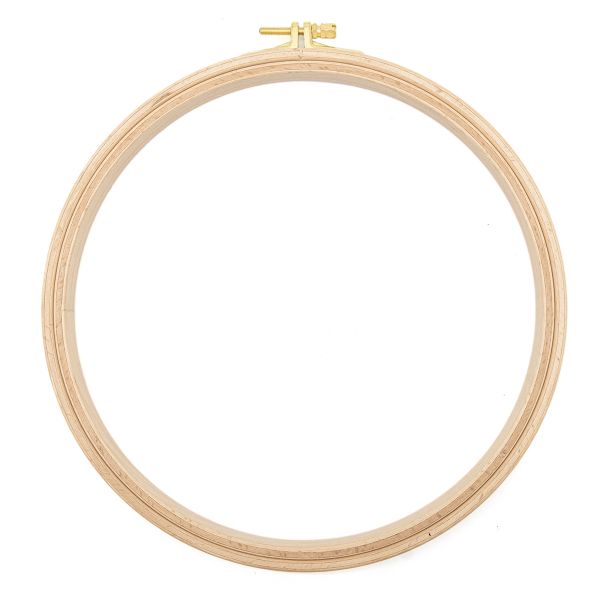 Пяльца круглые буковые, d=220 мм, выс. обода 16 мм, Nurge Hobby, 110-5