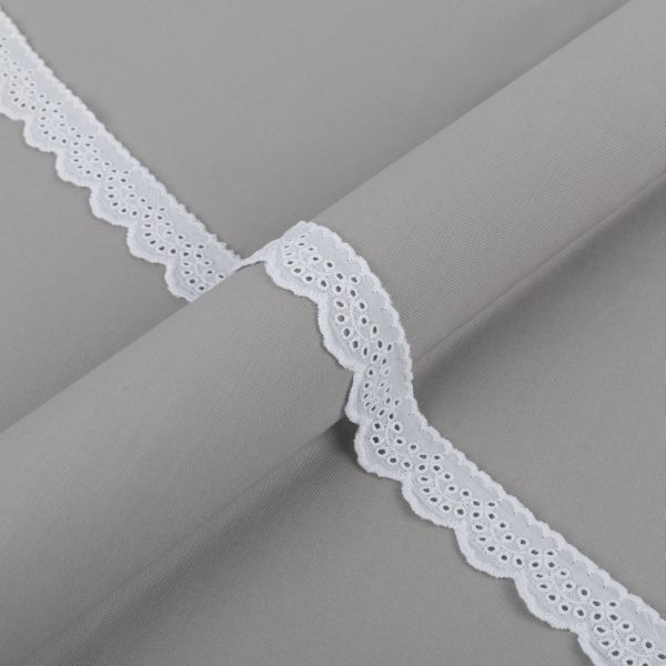 Кружево шитьё 28 мм / 9±0.2 метров, Турция, белый, Gamma GYEM-2801