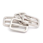 Рамка регулировочная металл литая 15 мм /19х15 мм, ⌀2 мм/, никель, 4 шт