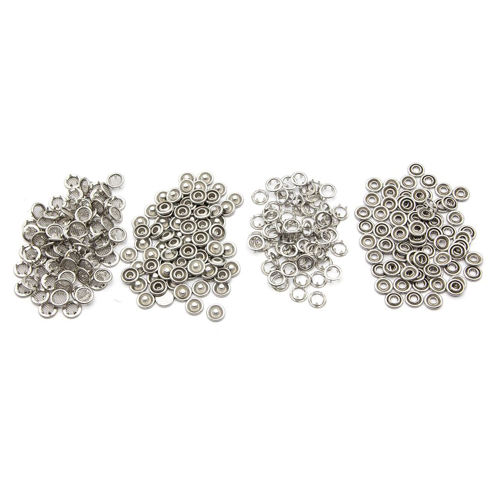 Кнопка рубашечная (джерси) сеточка ⌀9.5 мм, ≈72 шт, МЕТАЛЛ, никель, NEW STAR