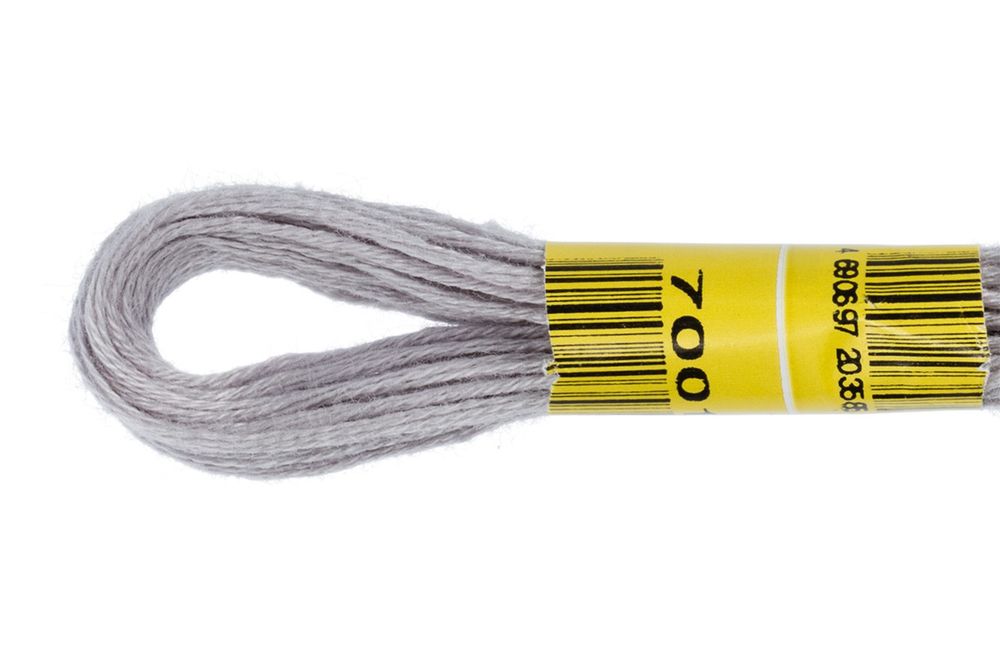 Мулине ПНК им.Кирова цв.7001 пепельный, Россия, 24 мотка по 8 метров