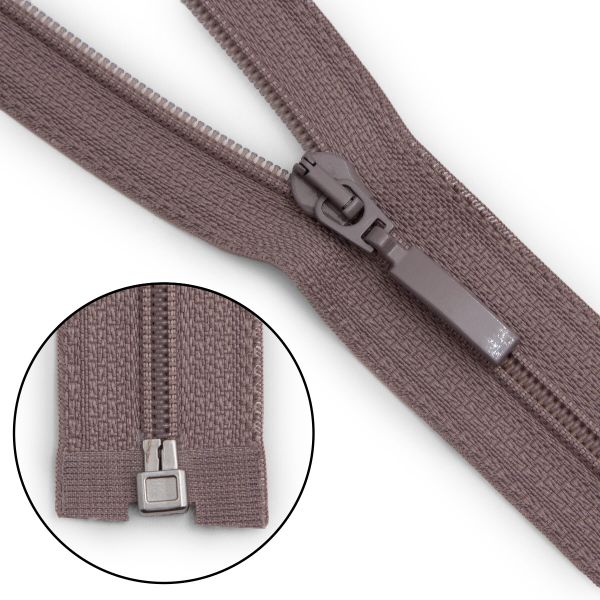 Молния спираль (витая) Arta Т5 (5 мм) 1 зам., разъем., 40 см, цв. 327 серый, уп.5 шт